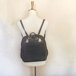 Black Convertible Backpack Handbag